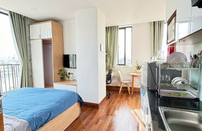 Beachside studio apartment for rent, Da Nang, Vietnam