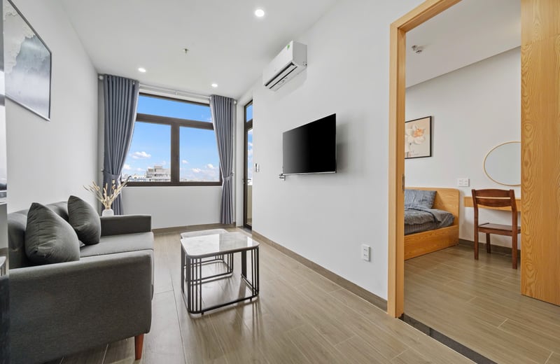Appartement lumineux à louer près de la plage, Son Tra, Da Nang, Vietnam