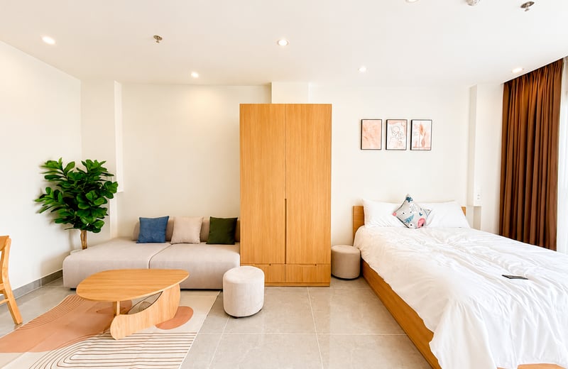 New Bright Studio for Rent Near the Beach, Da Nang, Vietnam
