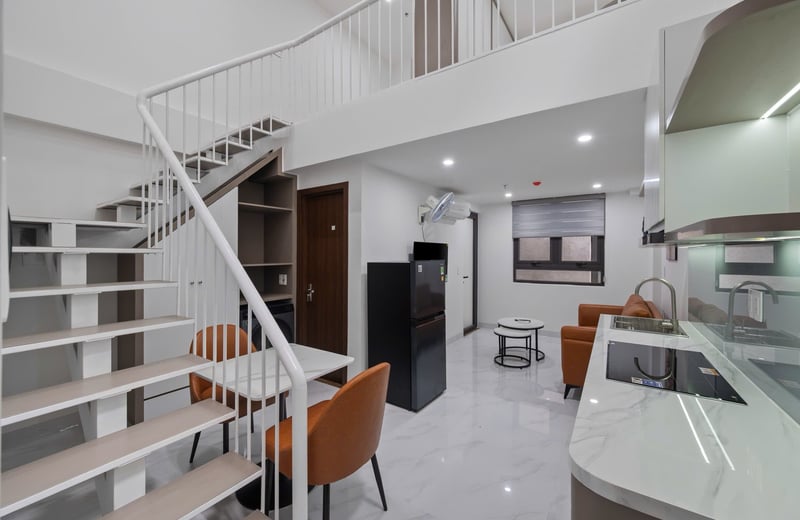 Stylish and furnished duplex apartment for rent, Da Nang, Vietnam