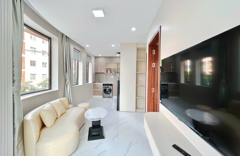 Vermietung einer modernen, vollmöblierten Wohnung mit Bergblick, Da Nang, Vietnam