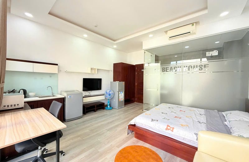 Location d'un studio moderne et entièrement meublé, 35 m², Son Tra, Da Nang, Vietnam