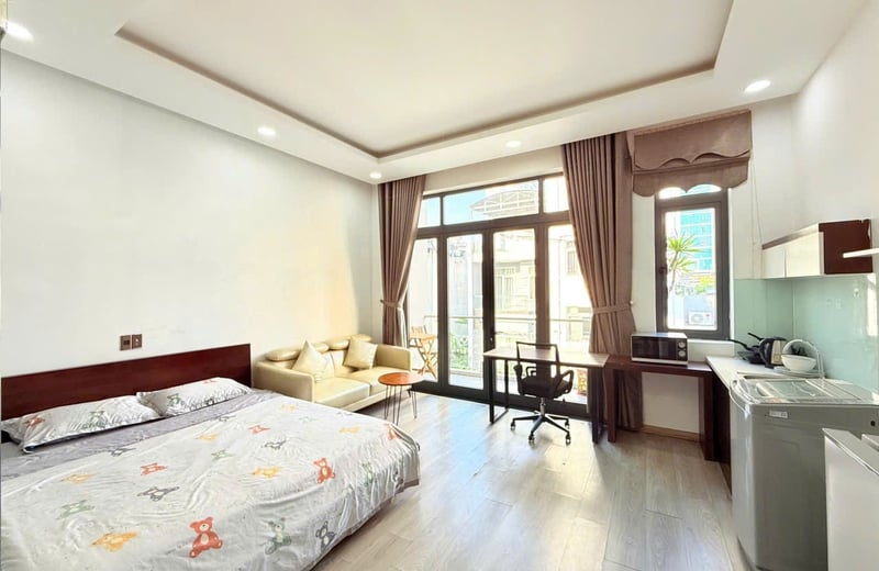 Location d'un studio moderne et entièrement meublé, 35 m², Son Tra, Da Nang, Vietnam