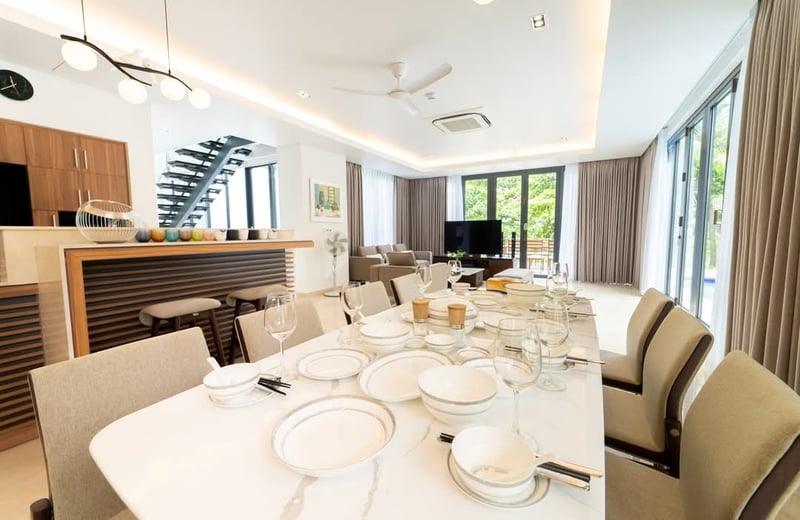 Location d'une villa luxueuse et meublée de 433 m² dans le quartier de Ngu Hanh Son, Da Nang