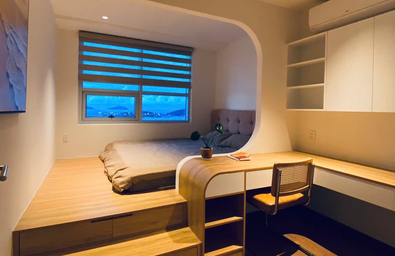 Alquiler de apartamento de lujo y amueblado con vistas a la playa, Blooming Tower, Hai Chau, Da Nang, Vietnam