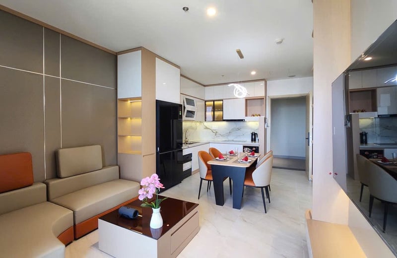 Modern Apartment 50m² for Rent Near the River, Da Nang, Vietnam