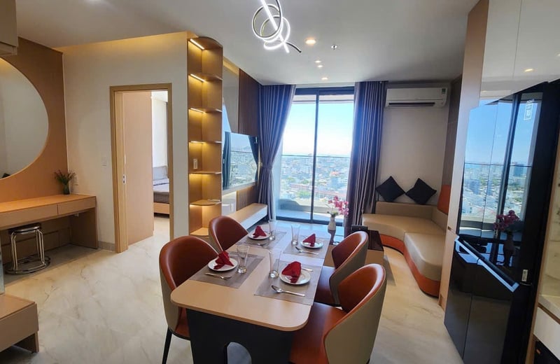 Modern Apartment 50m² for Rent Near the River, Da Nang, Vietnam