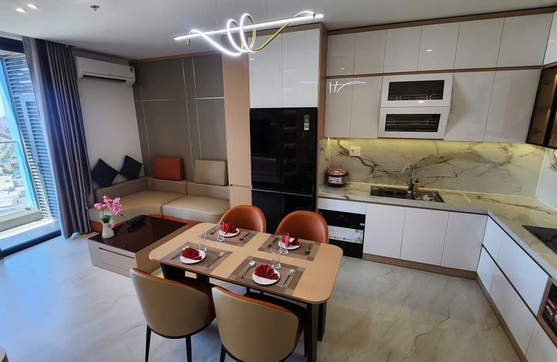 Modern Apartment 50m² for Rent Near the River, Da Nang, Vietnam