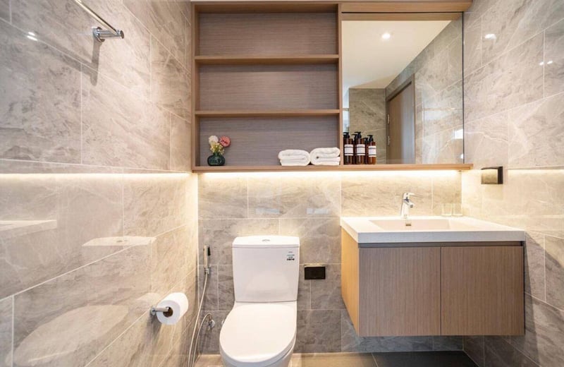 Location d'appartement moderne et élégant de 1 chambre dans le centre de Bangkok, Thaïlande
