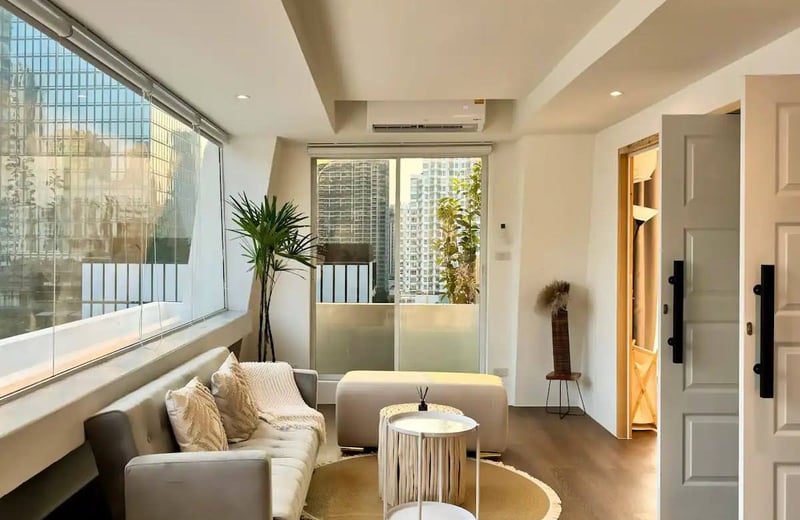 Location d'appartement élégant de 2 chambres dans le district de Silom, Bangkok, Thaïlande