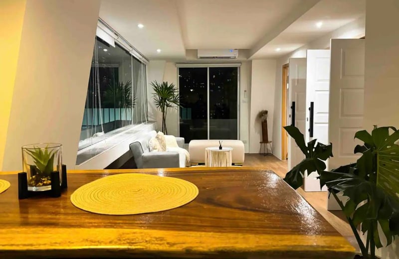 Location d'appartement élégant de 2 chambres dans le district de Silom, Bangkok, Thaïlande