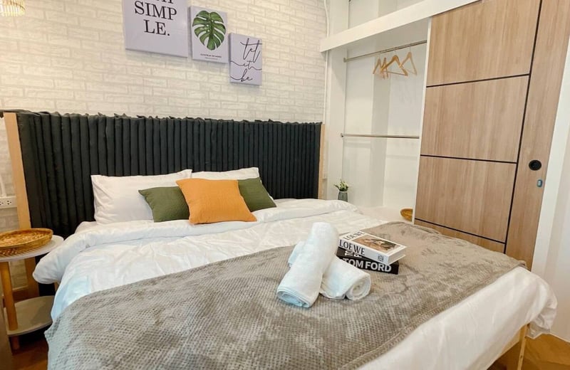 Alquiler de apartamento moderno de 2 dormitorios en el distrito de Phra Nakhon, Bangkok, Tailandia