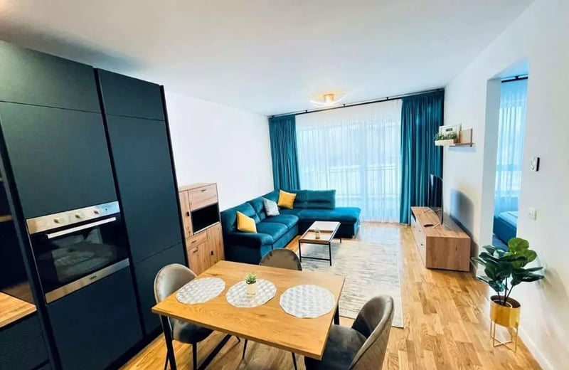 Долгосрочная аренда 2-комнатной квартиры-студии, 56 м², в Luxuria Residence, Бухарест, Румыния