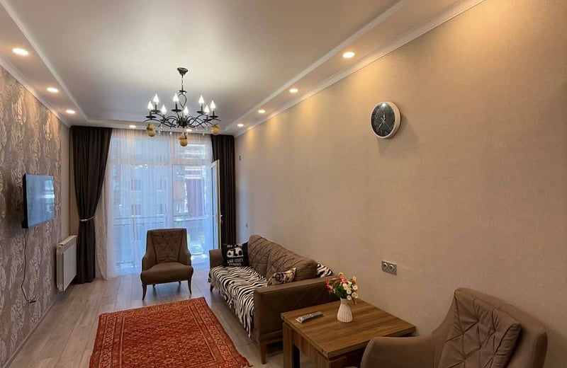 Alquiler de apartamento cómodo con un dormitorio, 54 m², Batumi, Georgia