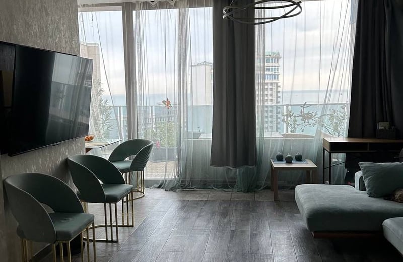Уютная квартира 100 м² с просторной террасой в аренду на длительный срок, Батуми, Грузия