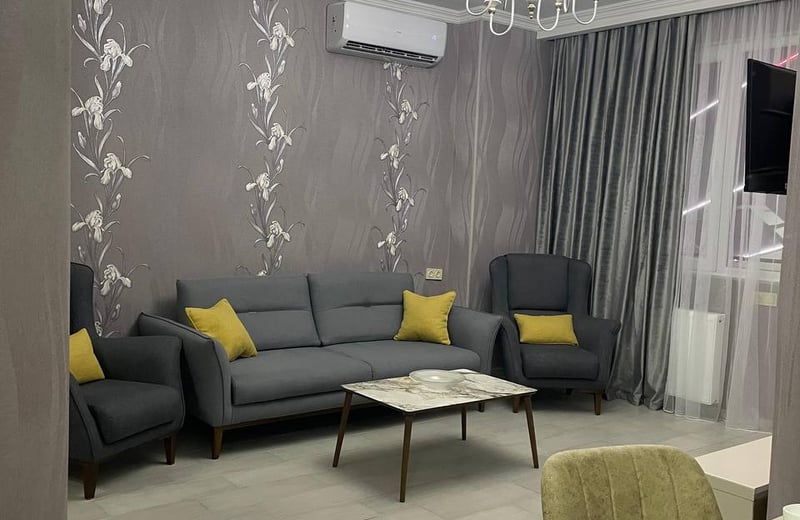 Komfortable möblierte Wohnung 75 m² mit 2 Schlafzimmern zur Miete, Batumi, Georgien