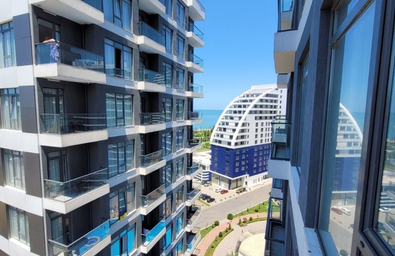 Alquiler de moderno apartamento con vista al mar en White Sails, Batumi, Georgia