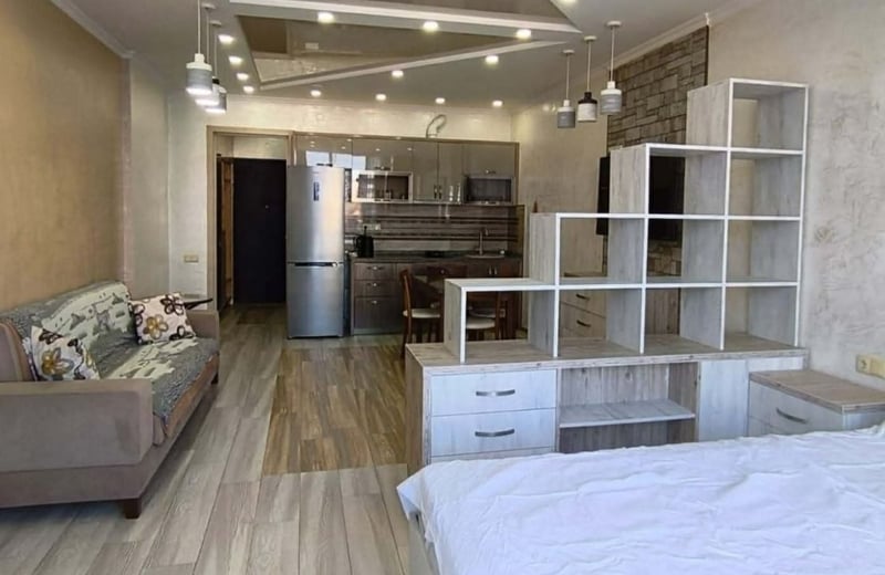 Location d'un studio ensoleillé et spacieux avec vue sur la montagne, 43 m², Batoumi, Géorgie