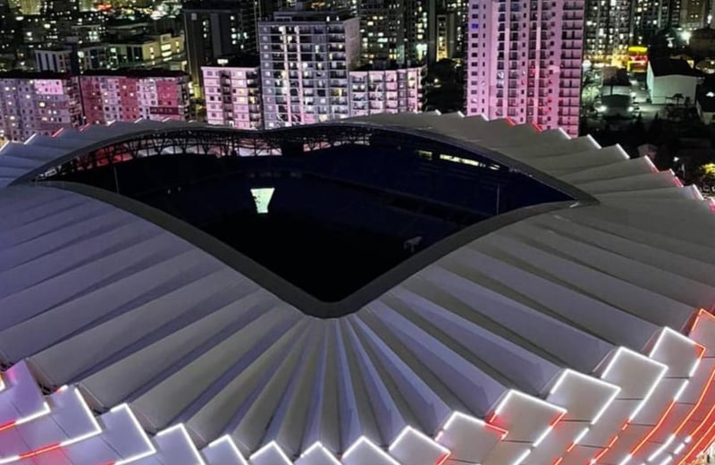 Alquiler de estudio elegante con vista al estadio, 40 m², Batumi, Georgia