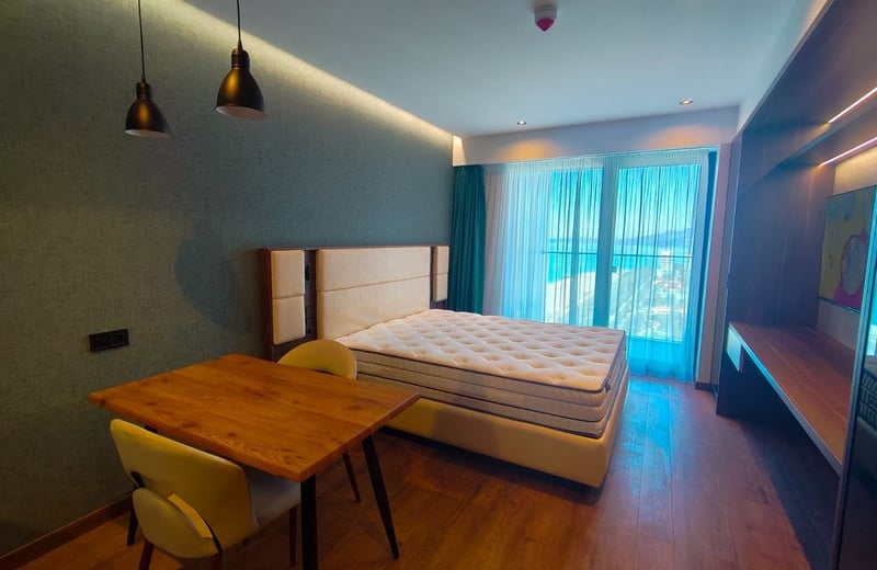 Аренда уютной, стильной студии с видом на море, ЖК Orbi Beach Tower, Батуми, Грузия