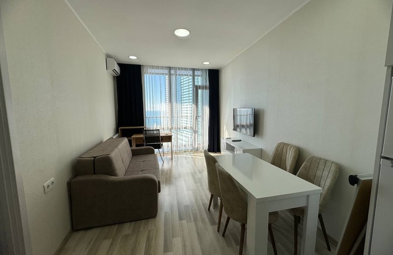 Location d'un appartement lumineux avec vue sur la mer, 48 m², Batumi, Géorgie
