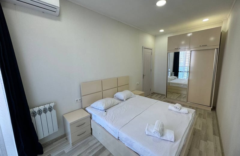 Location d'un appartement lumineux avec vue sur la mer, 48 m², Batumi, Géorgie