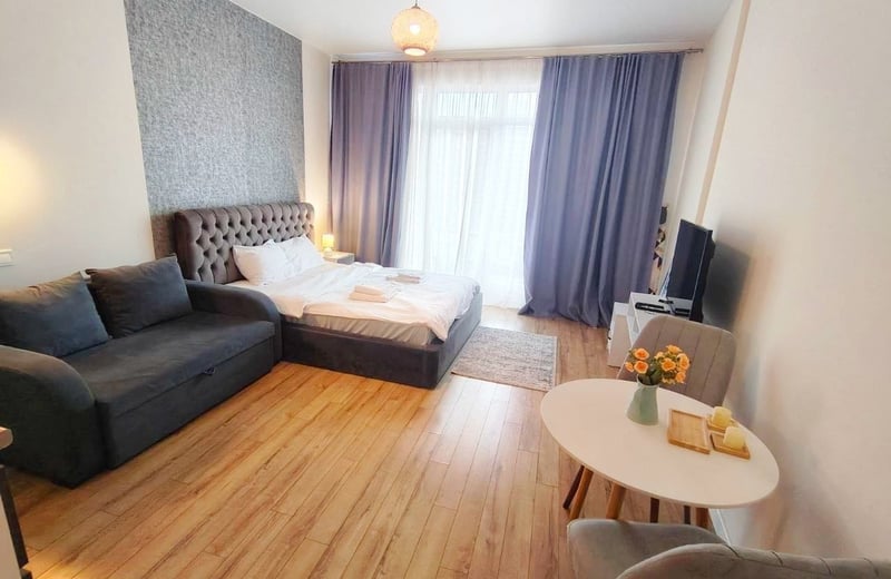 Аренда светлой студии с видом на море и город, White Sails, Батуми, Грузия