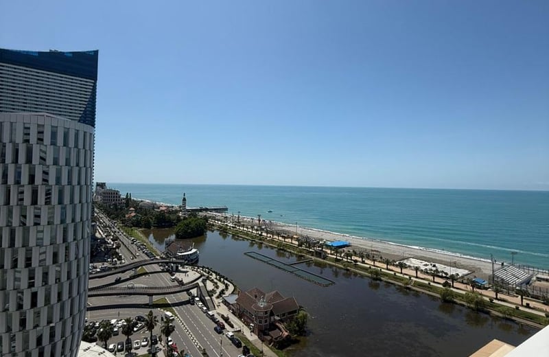 Rent of a bright, comfortable 33 m² studio with sea view, Batumi, Georgia