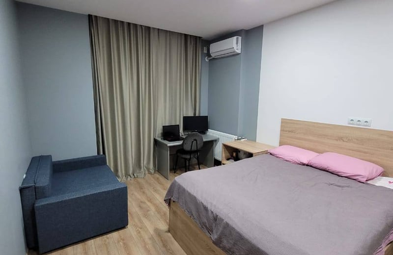 Аренда светлой студии 35м² с балконом, Батуми, Грузия