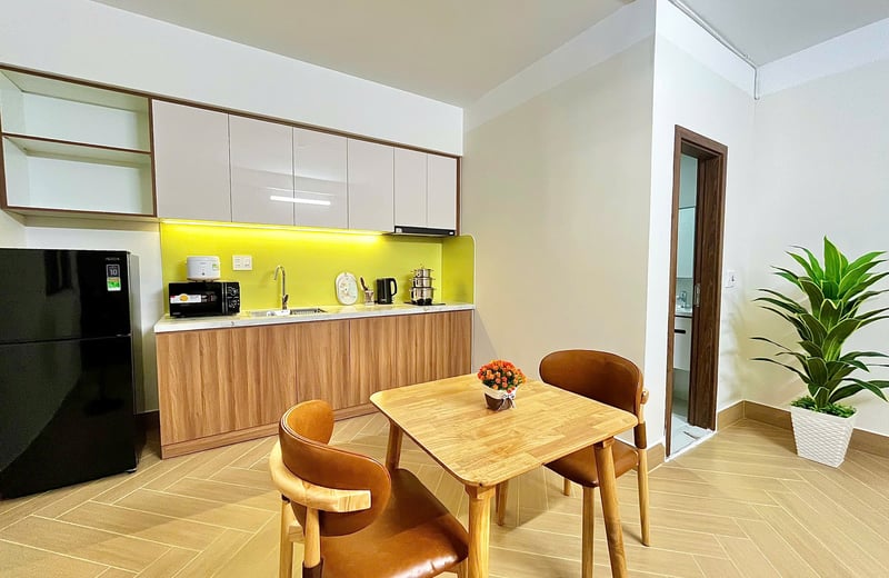 Beautiful, bright 1-bedroom apartment for rent, Ngu Hanh Son, Da Nang, Vietnam