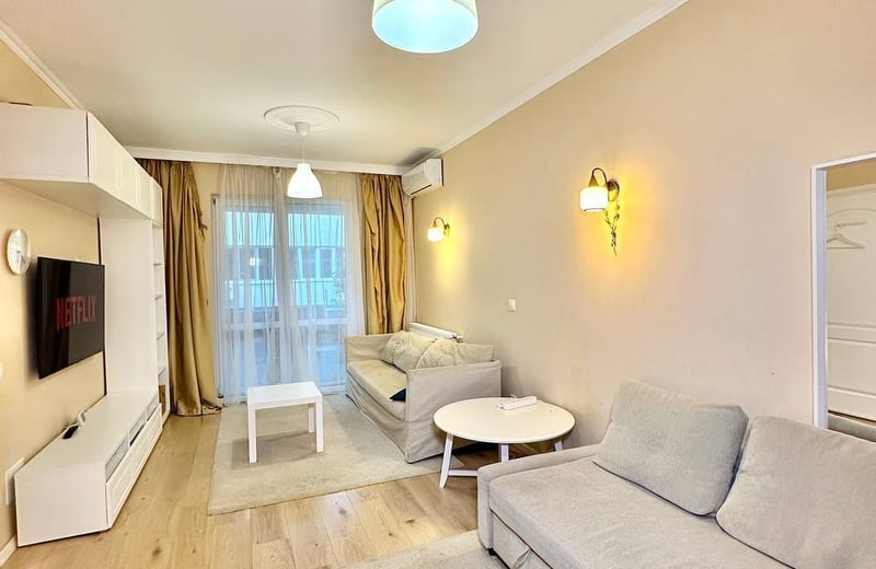 Langfristige Vermietung einer modernen und gemütlichen Wohnung in Bukarest, Rumänien