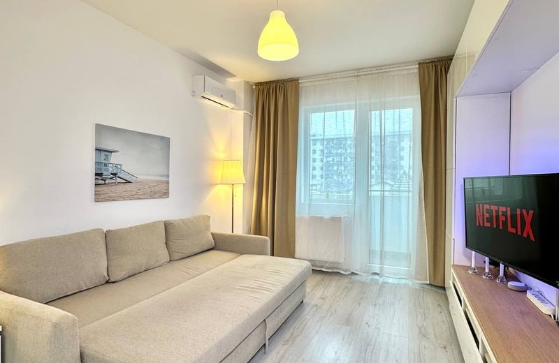 Apartamento luminoso amueblado en alquiler, Military Residence, Bucarest, Rumanía
