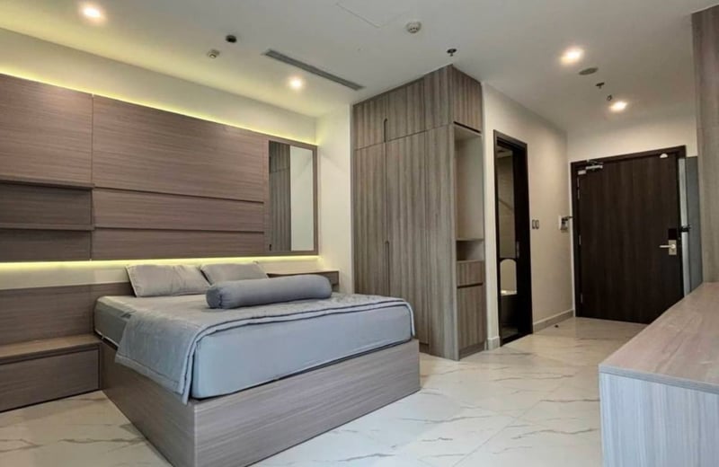 Long-term furnished studio apartment rental, Opus One, Ho Chi Minh City (Saigon), Vietnam