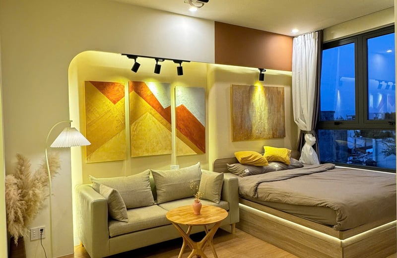 Se alquila apartamento amueblado y acogedor con balcón, Ngu Hanh Son, Da Nang, Vietnam