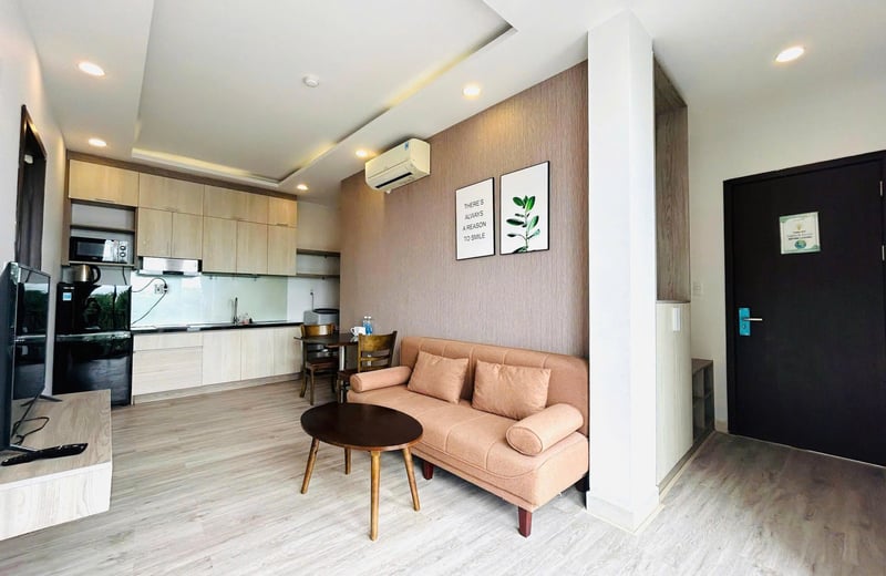 Vermietung einer modernen, vollmöblierten Wohnung in Strandnähe, Khue My, Da Nang, Vietnam