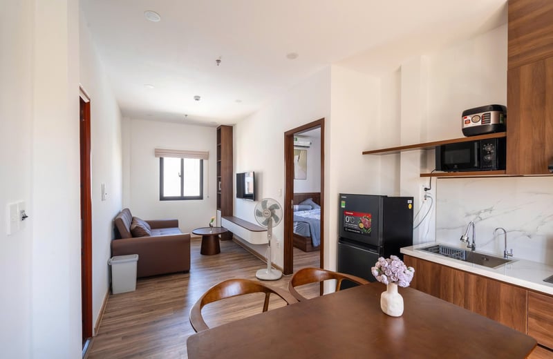 Аренда стильного пентхауса с балконом, 55 м², Дананг, Вьетнам