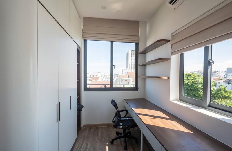 Аренда стильного пентхауса с балконом, 55 м², Дананг, Вьетнам