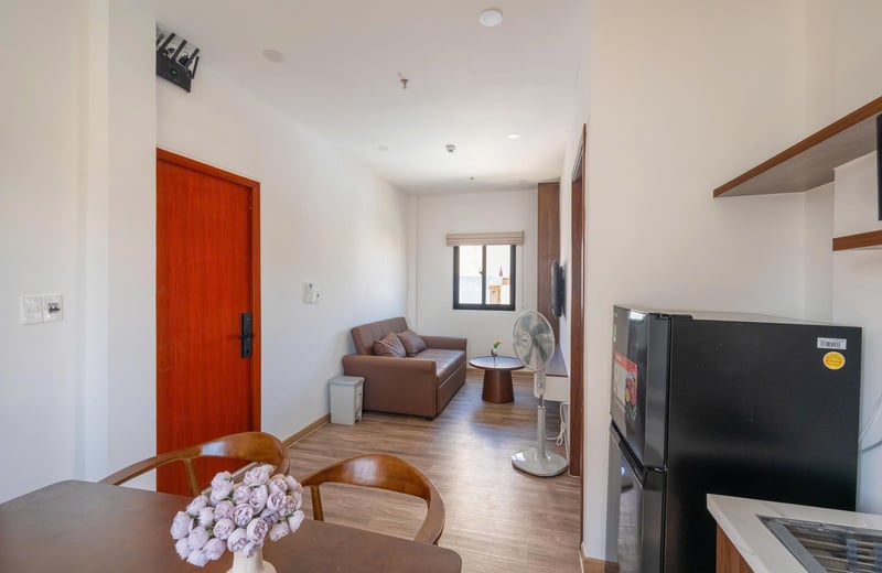 Аренда стильного пентхауса с балконом, 55 м², Дананг, Вьетнам