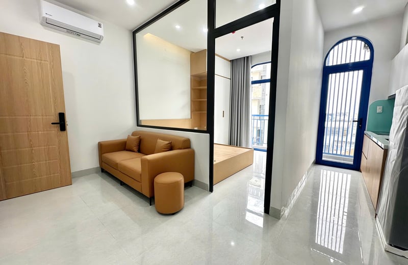 Bright and cozy apartment for rent near the beach, 40 m², Da Nang, Vietnam