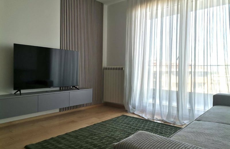 Rent of a bright, furnished apartment, 56 m², Central Garden residential complex, Belgrade, Serbia