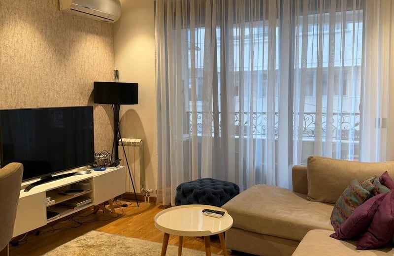 Modern, Cozy Apartment 46m² for Rent, Vračar, Belgrade, Serbia
