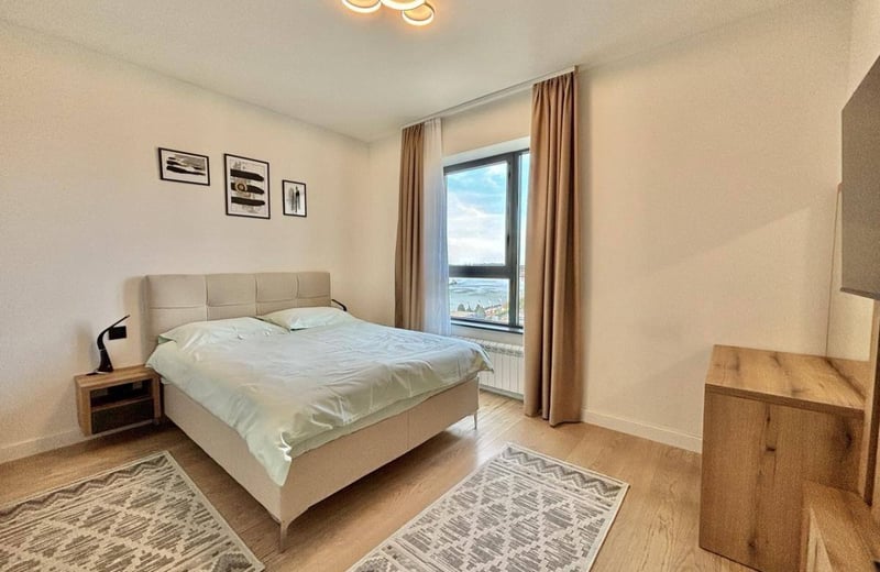 Spacious Apartment 91m² with River View for Rent in BW Simfonija Residential Complex, Belgrade, Serbia