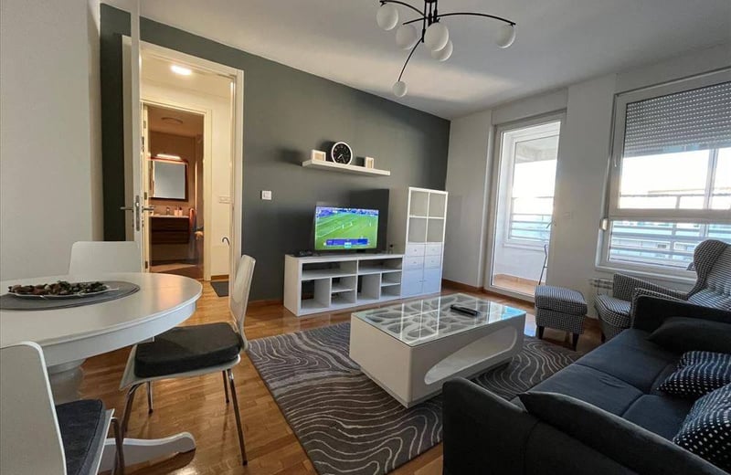 Helle Wohnung 41m² zur Miete im Wohnkomplex Belville, Neu-Belgrad, Serbien
