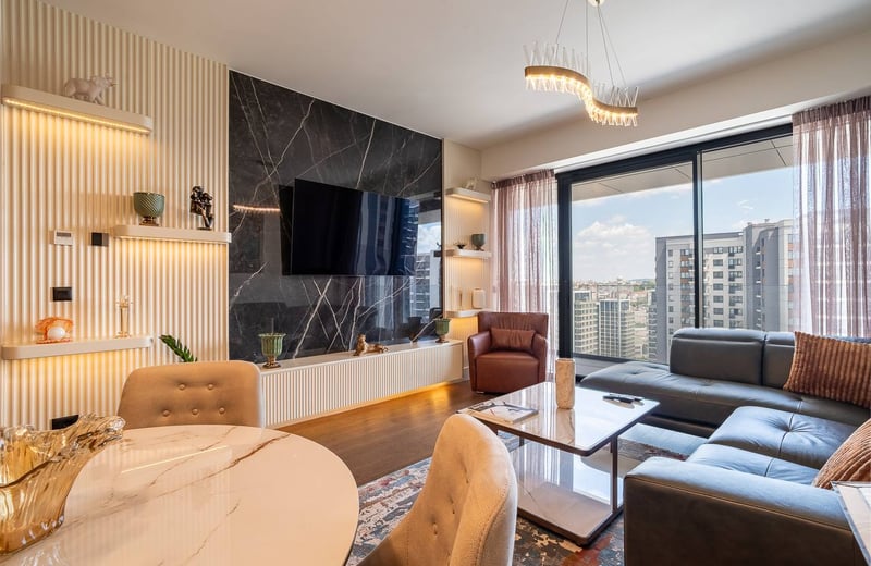 Apartamento de lujo 70m² en alquiler en complejo residencial BW Perla, Belgrado, Serbia