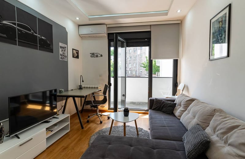Appartement cosy 45m² à louer au centre-ville, Belgrade, Serbie