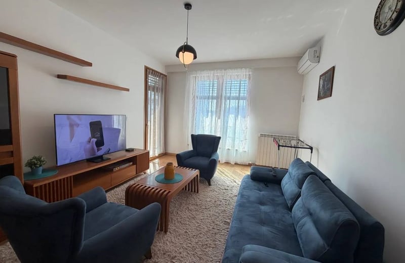 Cozy Apartment 56m² for Rent in Wellport Residential Complex, New Belgrade, Serbia