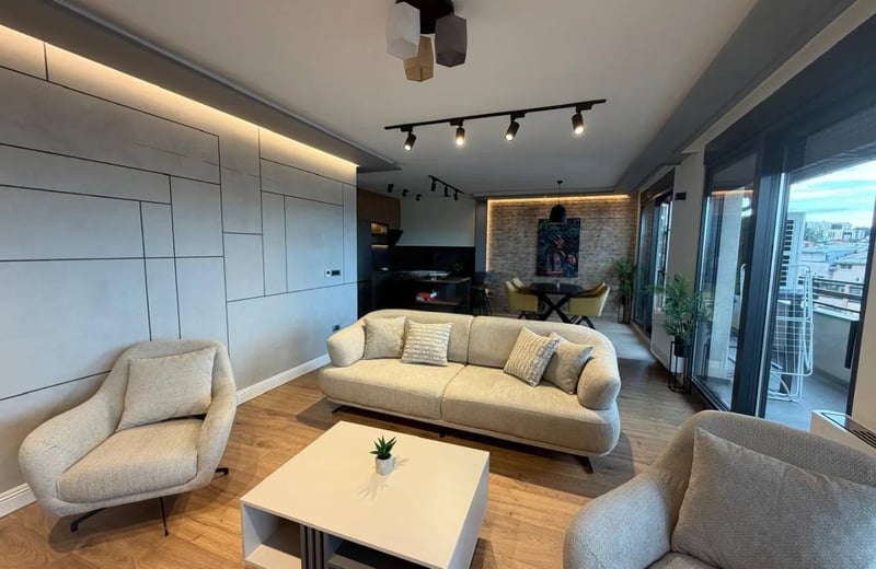 Appartement moderne et élégant 87m² à louer dans un immeuble récent, Zvezdara, Belgrade