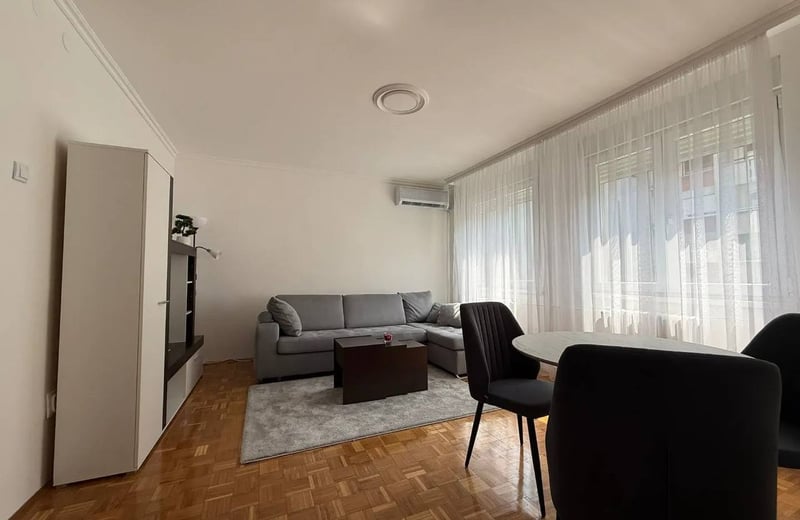 Bright Apartment 46m² for Rent, Vračar, Belgrade, Serbia