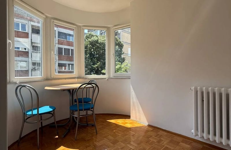 Bright Apartment 46m² for Rent, Vračar, Belgrade, Serbia