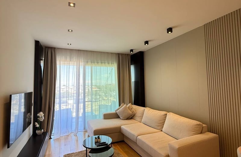 Bright Apartment 56m² for Rent in Novi Dorčol Residential Complex, Belgrade, Serbia